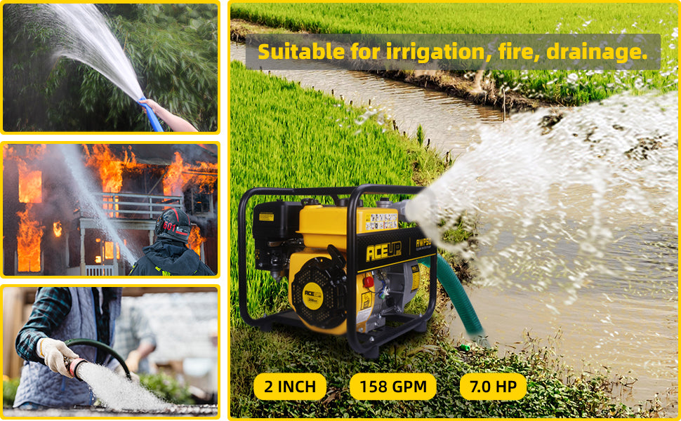 What is a gasoline-powered water pump?