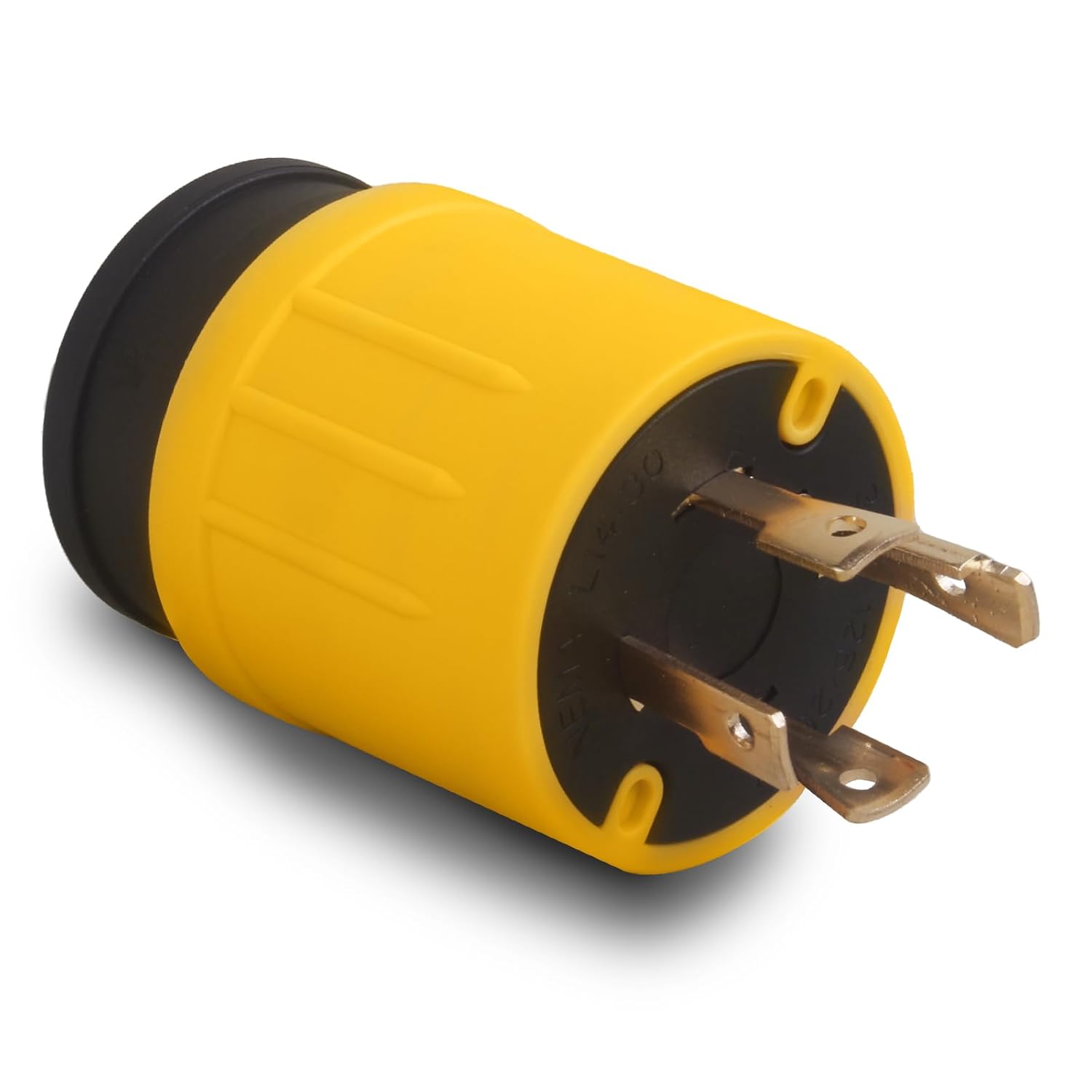 RV Adapter, NEMA 30 Amp L14-30P 4-Prong Twist-Lock Power Male Plug to 30 Amp TT-30R Female Outlet Output 120V, Generator Power Adapter - AceupEnergy