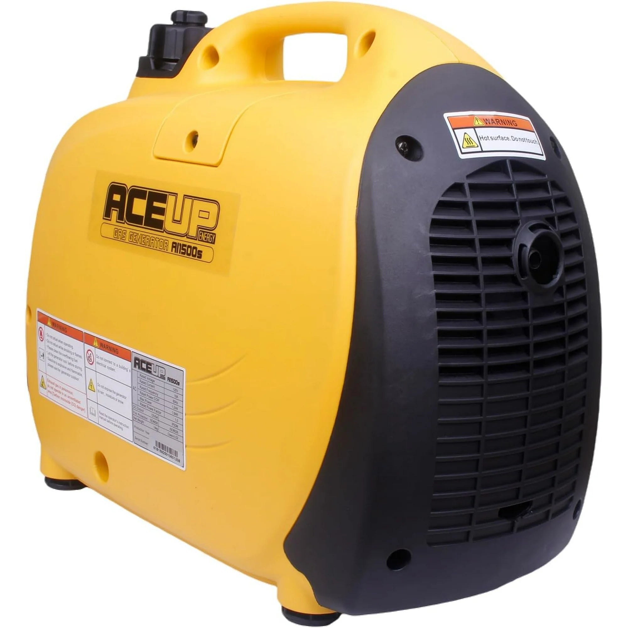 Aceup Energy 1500W Gasoline Inverter Generator, Pull Cord Start, Super Quiet, EPA Compliant, Lightweight, 1000W RV Ready - AceupEnergy