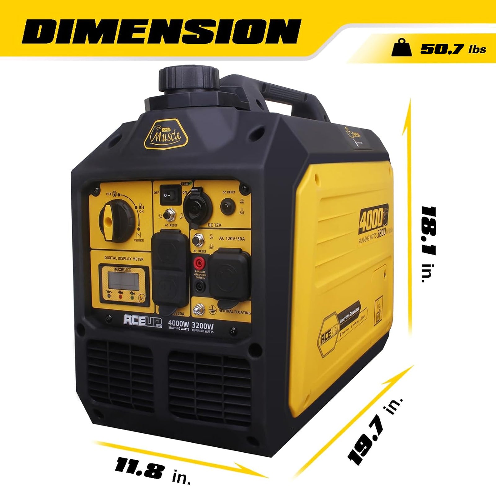 4000 Watt Portable Inverter Generator