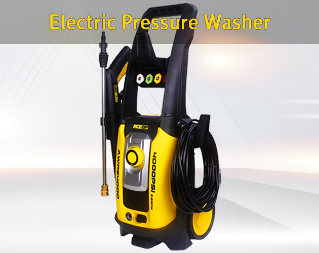 Aceup Energy 4000 PSI 2.6GPM Portable Electric Pressure Washer for Cars Fences Patios Driveways, Lightweight - AceupEnergy