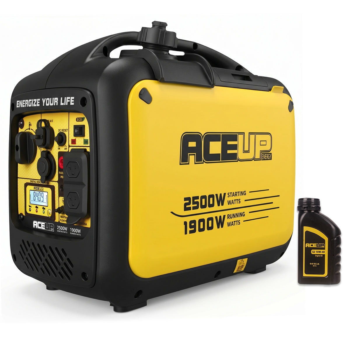 2500W Inverter Gas Generator, Portable & Quiet for Camping,Home,RV Backup Power,4-Stroke,Lightweight