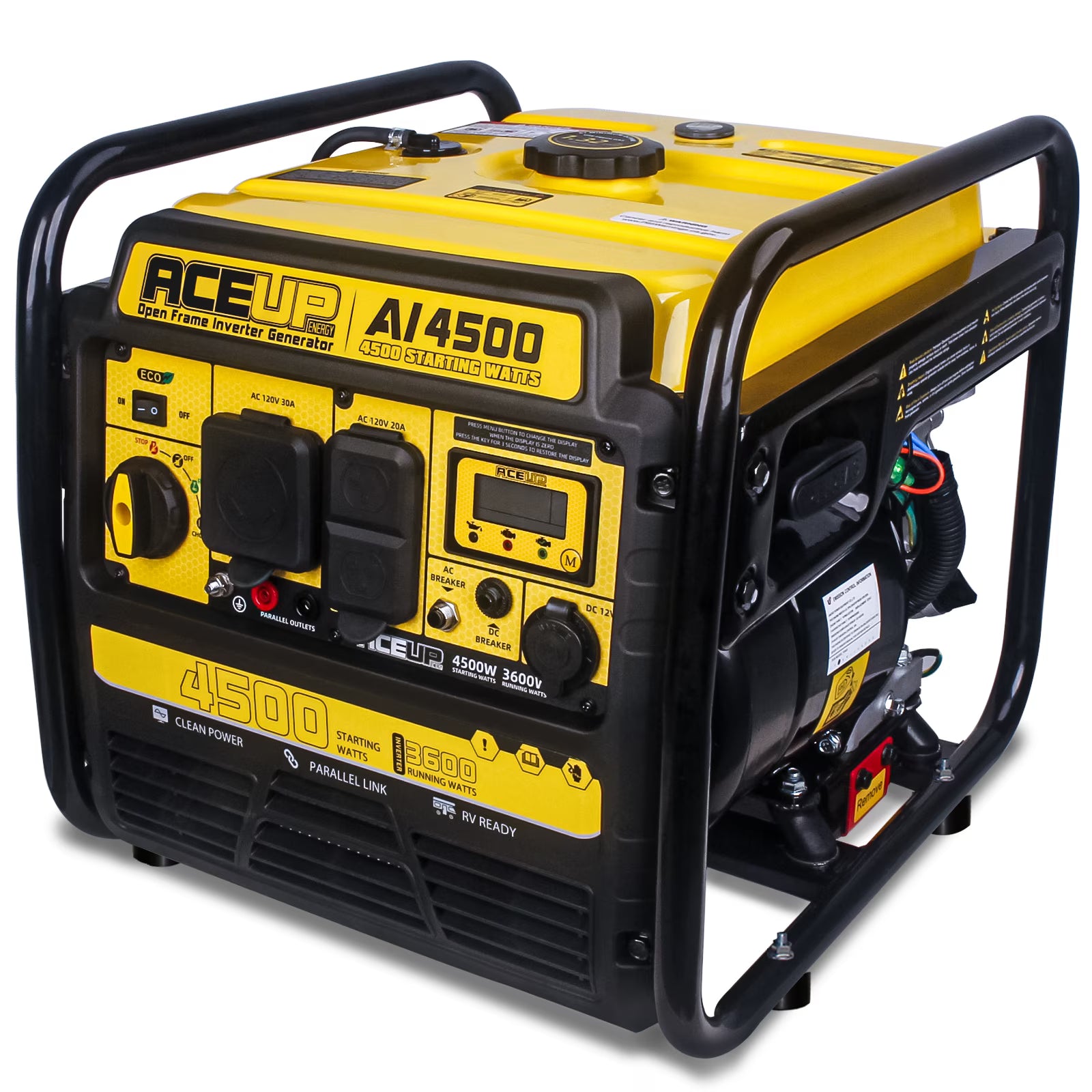 Aceup Energy 4500 Watt Inverter Generator 223CC, Gas Powered Generator for Home Use, Camping, EPA Compliant
