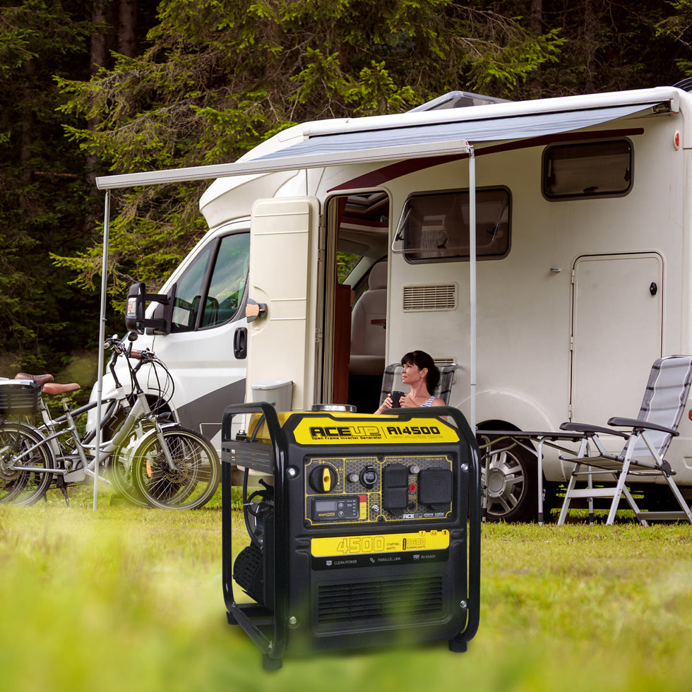 Shop Rv Inverter Generator Aceup Energy 4500 Watt Open Frame Inverter Generator, Gas Powered Gene ...