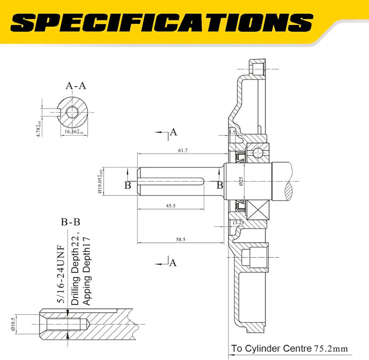 Aceup Energy 7HP 212cc Small Gas Engine Horizontal Shaft with 4 Stroke OHV Gas Motor - AceupEnergy