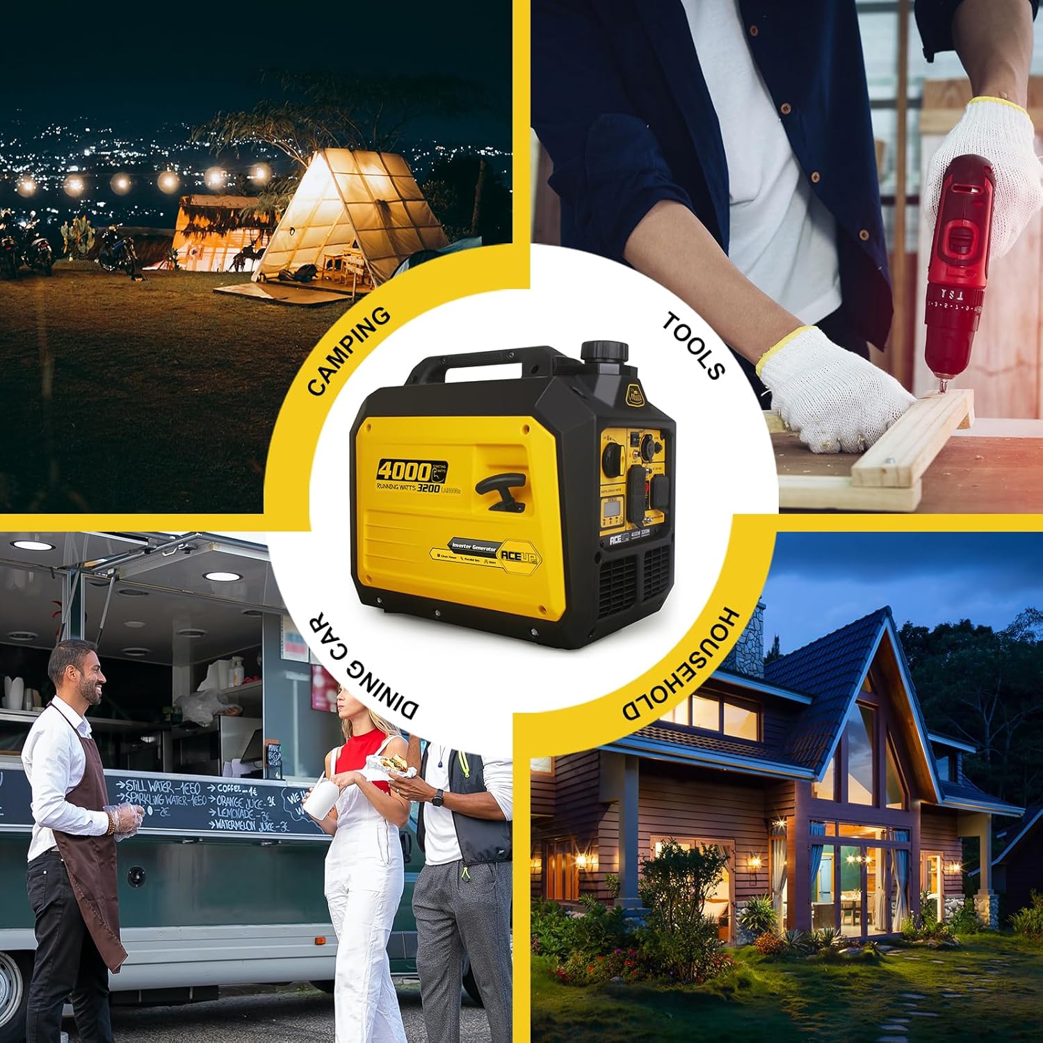 4000 Watt Portable Inverter Generator