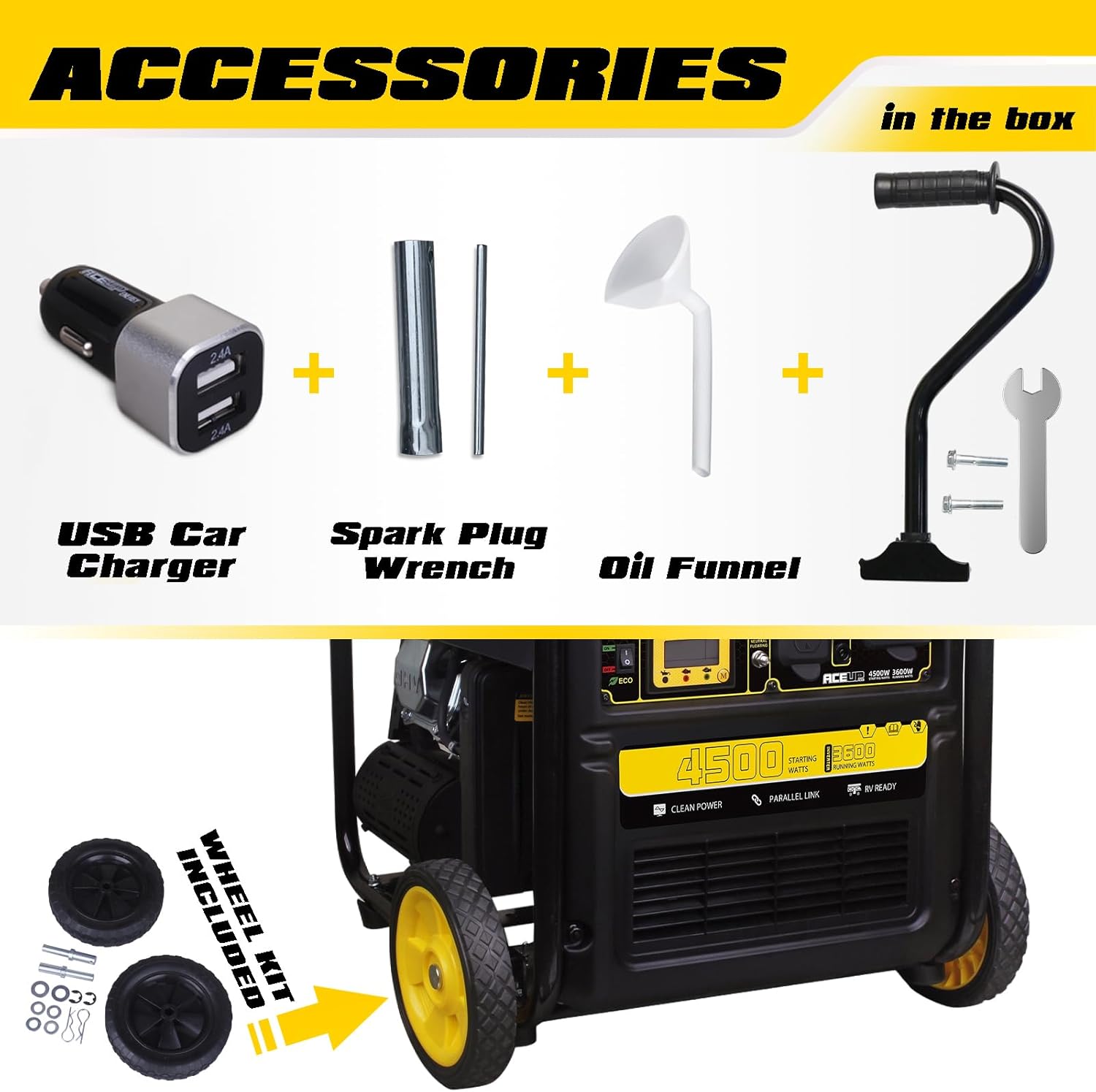 Aceup Energy 4500 Watt Inverter Generator: Reliable Power Solution