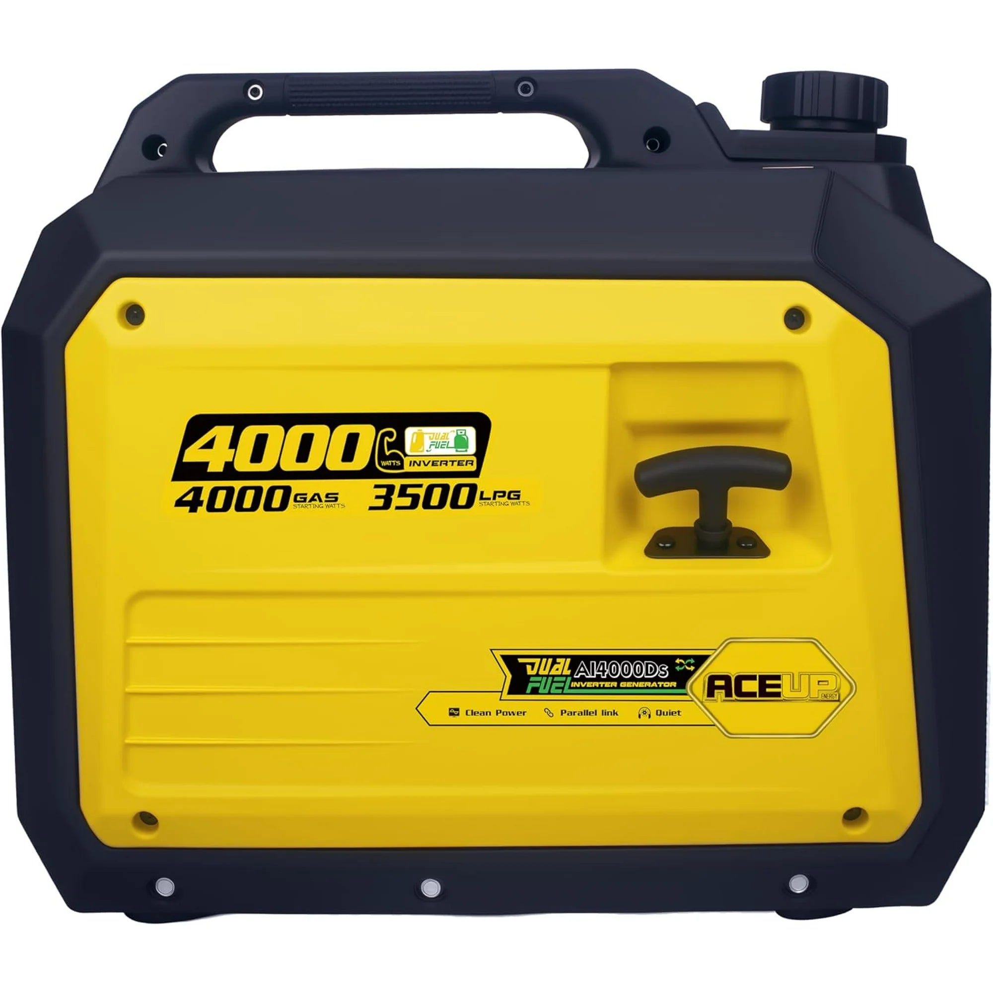 Aceup Energy 4000 Watt Dual Fuel Inverter Generator Portable Quiet, Gas and Propane Powered for Home, RV-Ready, EPA Compliant - AceupEnergy