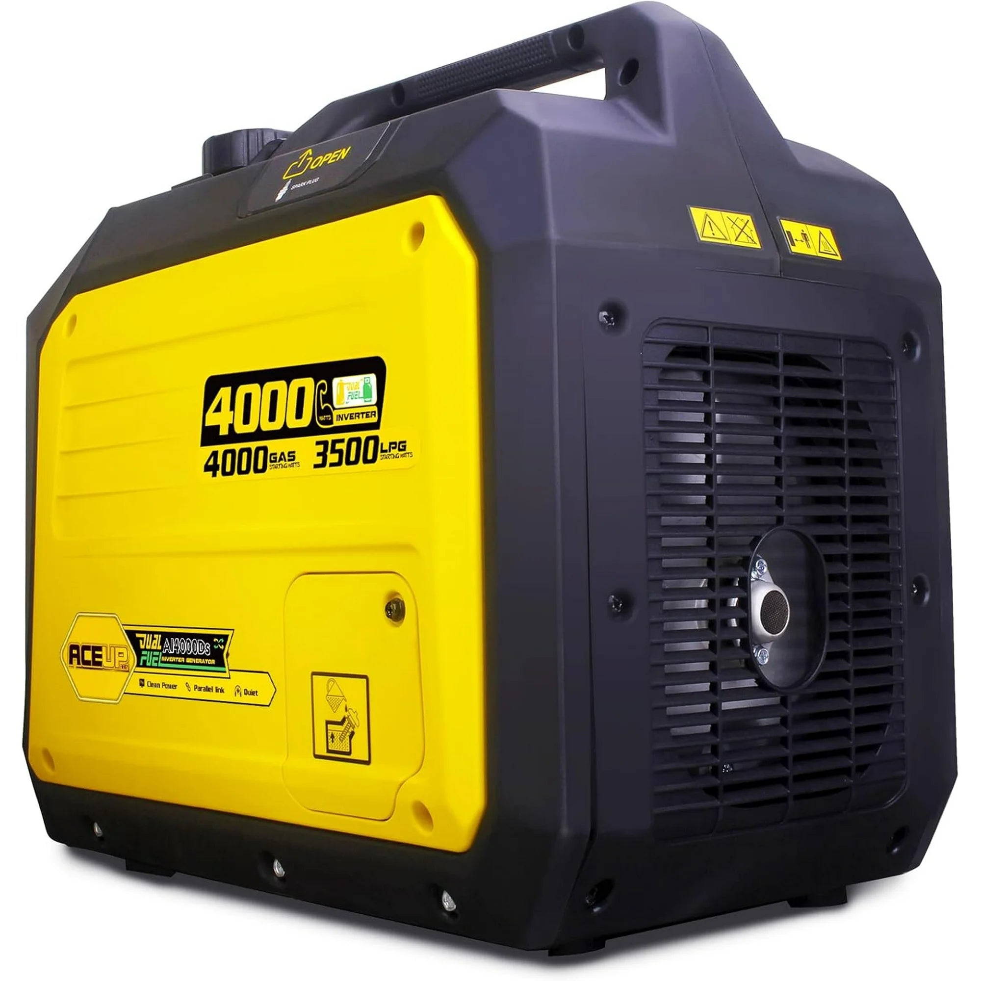 Aceup Energy 4000 Watt Dual Fuel Inverter Generator Portable Quiet, Gas and Propane Powered for Home, RV-Ready, EPA Compliant - AceupEnergy
